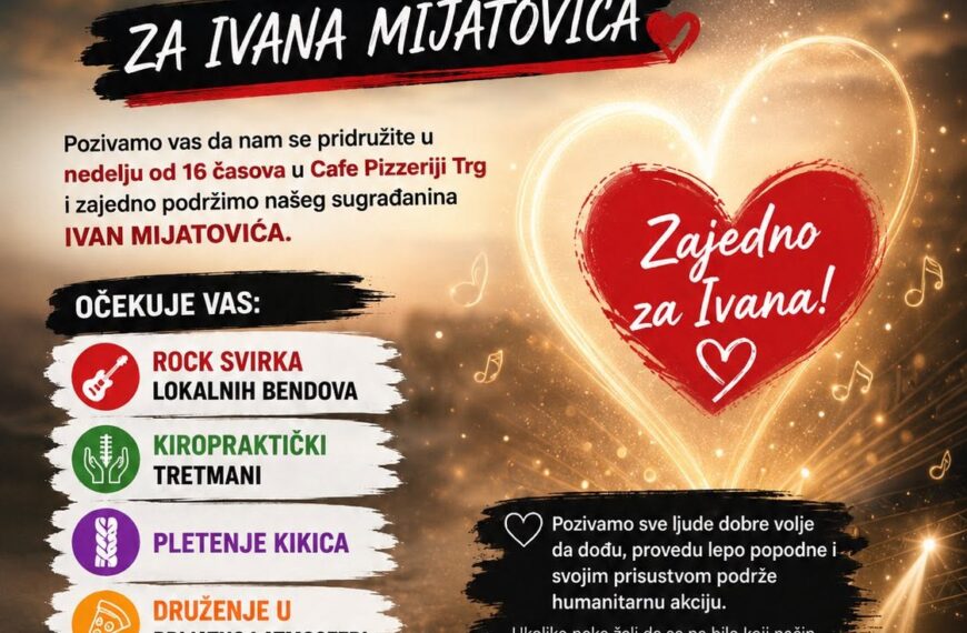 Хуманитарно вече за Ивана Мијатовића у недељу: Рок свирка, дружење и подршка суграђанину