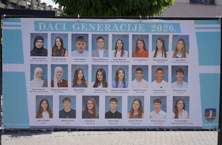 Билборди са фотографијама ђака генерације поново красе центар Новог Пазара